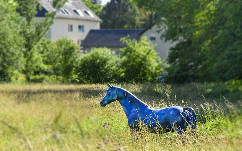 Blaues Pferd
